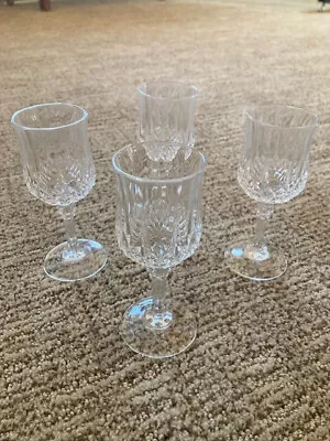 Set Of 4 Cristal D'arques Longchamp Cordial Glasses -  Elegant Crystal -  2oz • $24.95