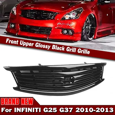 Front Bumper Grill Grille For Infiniti G25 2011-2012 G37 2010-2013 4 Door Black • $56.05