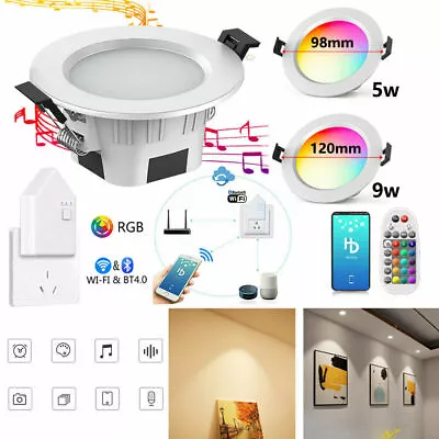 £13.33 • Buy 1-10x 5W 9W 15W Smart Bluetooth RGB LED Downlight Spotlight WIFI Alexa Control