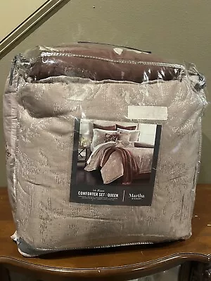 Martha Stewart 13 Piece Comforter Set Distressed Damask Queen Missing A Pillow • $139.25