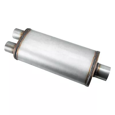 5''x8'' Oval 18  Body Muffler Stainless Steel Inelt 3'' Outlet 2.5'' Universal • $47.99