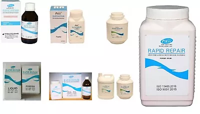 RAPID REPAIR Self Cure Denture Repair Material PYRAX - Various Shades And Packs • $250.95