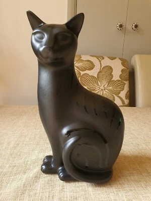 £55 • Buy Poole Pottery Cat Right 28.5 Cm Vogue Black Excellent Condition