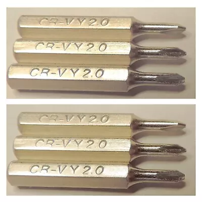 6PC Replacement 4mm Mini Hex Screwdriver Power Driver Bit Tripoint Y2.0 Macbook  • $7.99