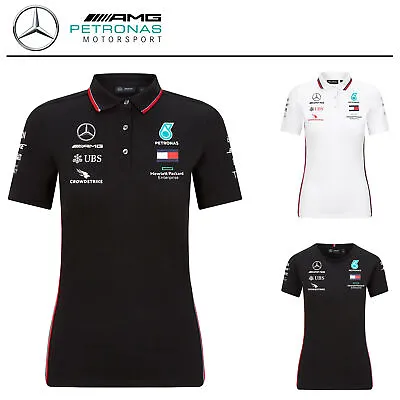 £19.99 • Buy Sale! Mercedes-AMG F1 Team Ladies T-Shirt 2020 Polo Shirt Womens Girls Sizes