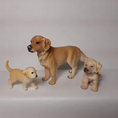 Schleich Golden Retriever Dog And Two Puppies • $10.50