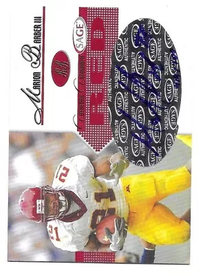 2005 Sage Red Marion Barber III Authentic Autograph Rookie Auto /700 Cowboys • $9.99