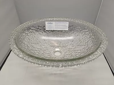 JSG Oceana Pebble Undermount/drop-in Combination Sink Crystal Clear • $124.99