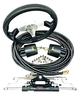 Hydraulic Boat Twin Sport Steering Kit 150HP-300HP Suits Mercury Outboard Engine • $1499