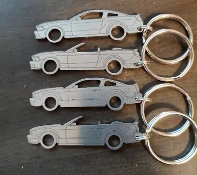 S197 Ford Mustang Laser Cut Keychains 2005-2014 • $14