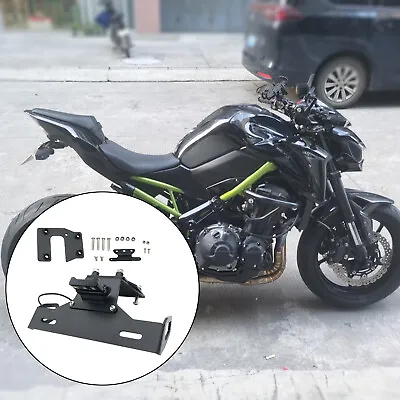 License Plate Frame Holder Bracket For KAWASAKI Z900 CNC Aluminum Tail Tidy • £27.97