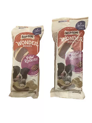 Milk-Bone Wonder Bones BEEF PAW ROCKERS Small Medium Dog Treats BestBy: 12/27/23 • $10