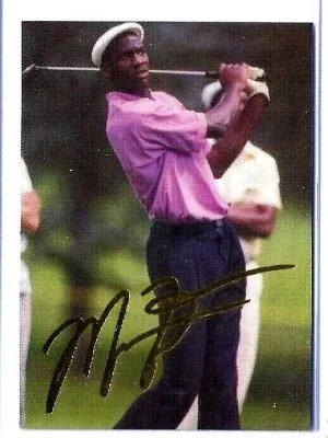 $4.95 • Buy Michael Jordan 1993  Autographed  American Holding Golf Card #4 Of 5 Ltd 10,000