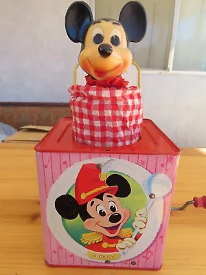 1958 Walt Disney Productions MICKEY MOUSE JACK IN THE BOX CARNIVAL  Near Mint • $8.99