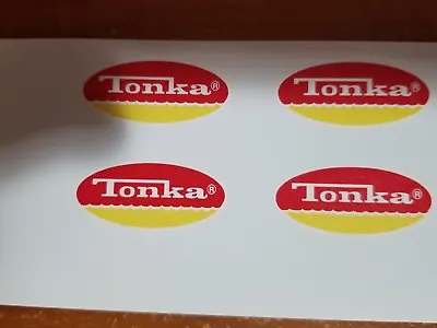 Mighty Tonka Truck Oval Logo Decal Vinyl Peel And Stick 1974-75 • $6