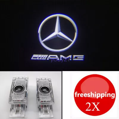 2x LED Door Courtesy Laser Shadow Puddle Light For Mercedes-Benz C W203 2001-07 • $16.95