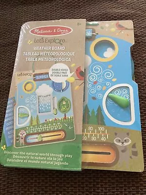 Melissa & Doug - Lets Explore Weather Board Seasons - Ages 3+ • $11.99