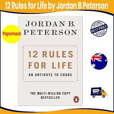 NEW 12 Rules For Life 2019 By Jordan B. Peterson Paperback Book | FREE SHIPPING • $16.65