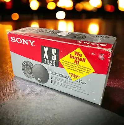 Sony 2 Way Car Speakers 5 1/4  Coaxial 100W Pair Vintage Car Audio XS-3029 • $38.89