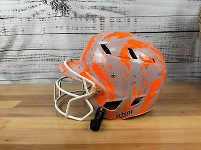 Schutt Softball Helmet With Face Guard 3242 OSFM JR O- Orange & Lilac • $27.50
