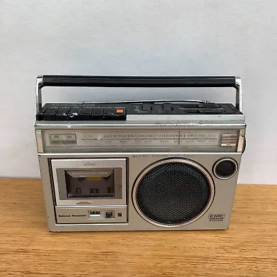 ☘️ Vintage National Panasonic RX-1650A AM FM Radio Cassette Recorder Boombox • $39