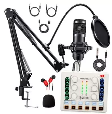 Podcast Equipment Bundle BM-800 Podcast Microphone Bundle-Voice M8 Podcast Kit • $73.88