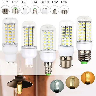 LED Corn Light E27 E26 E12 E14 G9 GU10 5W 7W 9W 12W 15W 18W 5730 SMD Bulb Lamps • $2.57