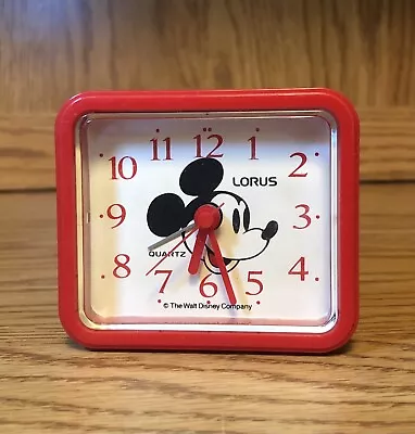 Vintage Mickey Mouse Lorus Travel Clock Works Great • $19.95