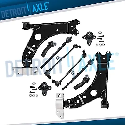 10pc Front Lower Control Arms +Ball Joints Kit For Jetta Golf Eos GTI A3 Quattro • $131.41