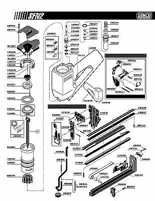 $8.99 • Buy Senco Finish Nailer SFN2 SFNII O Ring Rebuild Parts Kit - Complete O Ring Kit!!