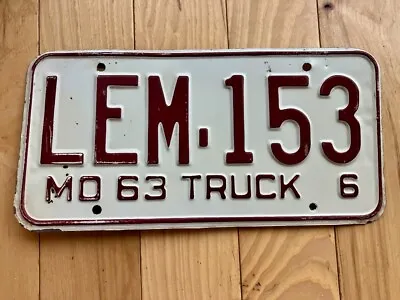 1963 Missouri Truck License Plate • $44.99