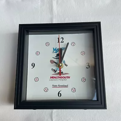 VTG Brand New Florida Marlins Sports Memorabilia Wall Clock Billy The Marlin MLB • $24.95