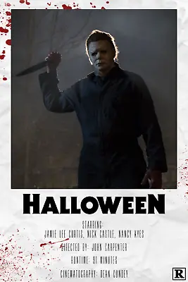 *NEW* Halloween Movie Michael Myers Horror Poster CUSTOM DESIGN *FREE SHIPPING* • $8.99