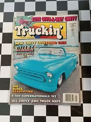 Truckin' Sept 1992 Vol 18 #9 F-100 Supernats Chevy/GMC Nats • $4.99