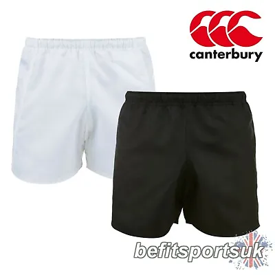 Canterbury Advantage Rugby Shorts Mens Match Sports White Black S M L Xl Xxl 3xl • £14.95