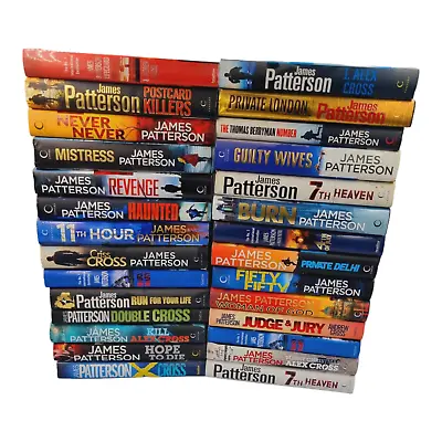 James Patterson Books Bundle Hardback Fiction Novel Crime Set Alex Cross • £4.60