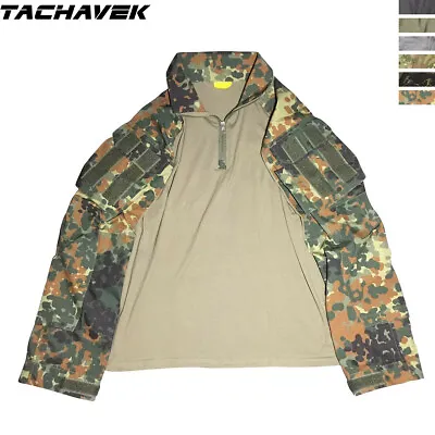 Mens Military Long Sleeve T-Shirt Tactical Combat US Army Gen3 Shirt Camo Hiking • $25.49