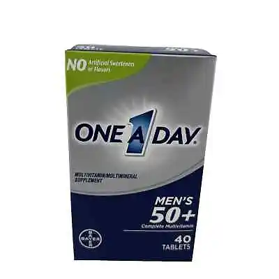 One A Day MEN'S 50+ Complete Multivitamin 40 Tablets - Brand NEW FREE SHIPPING • $6.99