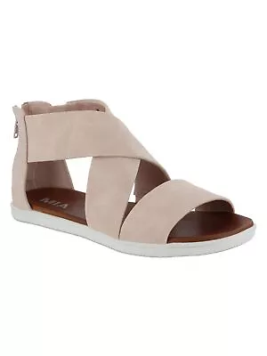 MIA Womens Blush Tumble Pink Padded Deana Round Toe Zip-Up Sandals Shoes 6 M • $7.99