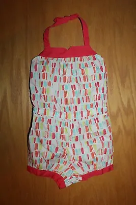 NWT Gymboree Butterfly Catcher Size 3T Pink Dot Romper Shortall • $18