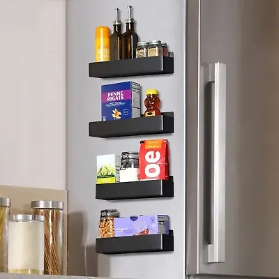 4Pack Magnetic Shelf Organizer For Refrigerator Laundry Storage  Microwave • $32.99