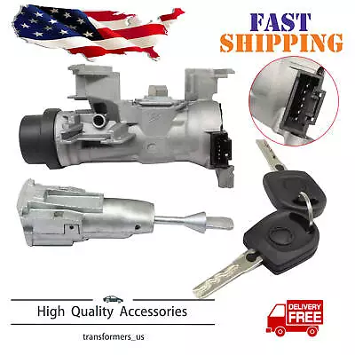 Ignition Switch Door Lock Cylinder For VW Jetta 2011-2018 KEYED ALIKE W/CHIPS • $32.29