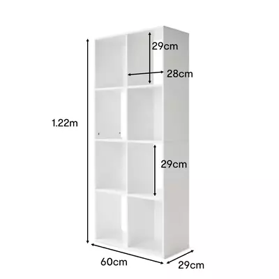 8 Cube Storage Shelf Display Cabinet Cupboard Bookshelf Unit Toy Book Organizer • $46.72