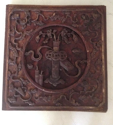 £25 • Buy Antique Chinese Wood Carving Panel