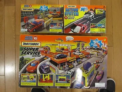 Matchbox Action System Lot Of 3 Brand New Playsets Super Service Center + 2 • $49.95