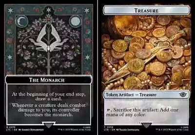 MTG - MONARCH TREASURE DOUBLE SIDED TOKEN - Lord Of The Rings Commander • $2.89