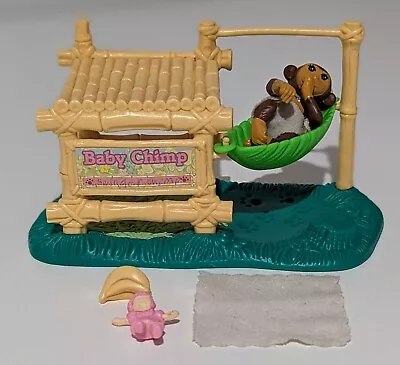 Vintage Littlest Pet Shop Zoo Nursery Pets Zoo Baby Chimp Kenner 1993 • $50