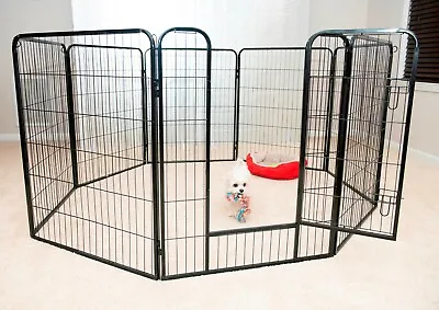 $94.99 • Buy Dog Pens Indoors Large Exercise House 36 40 48 Inch Exercise X Play Pens Circle