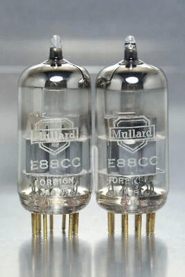 £160 • Buy 2x Mullard Holland E88CC Valves Tubes Holland Eq 6DJ8 Cca ECC88 CV2492 6922