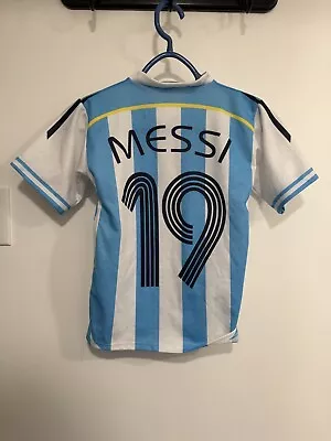 Vintage Adidas Argentina RARE Messi Kids Size 6 Made In Italy • $50